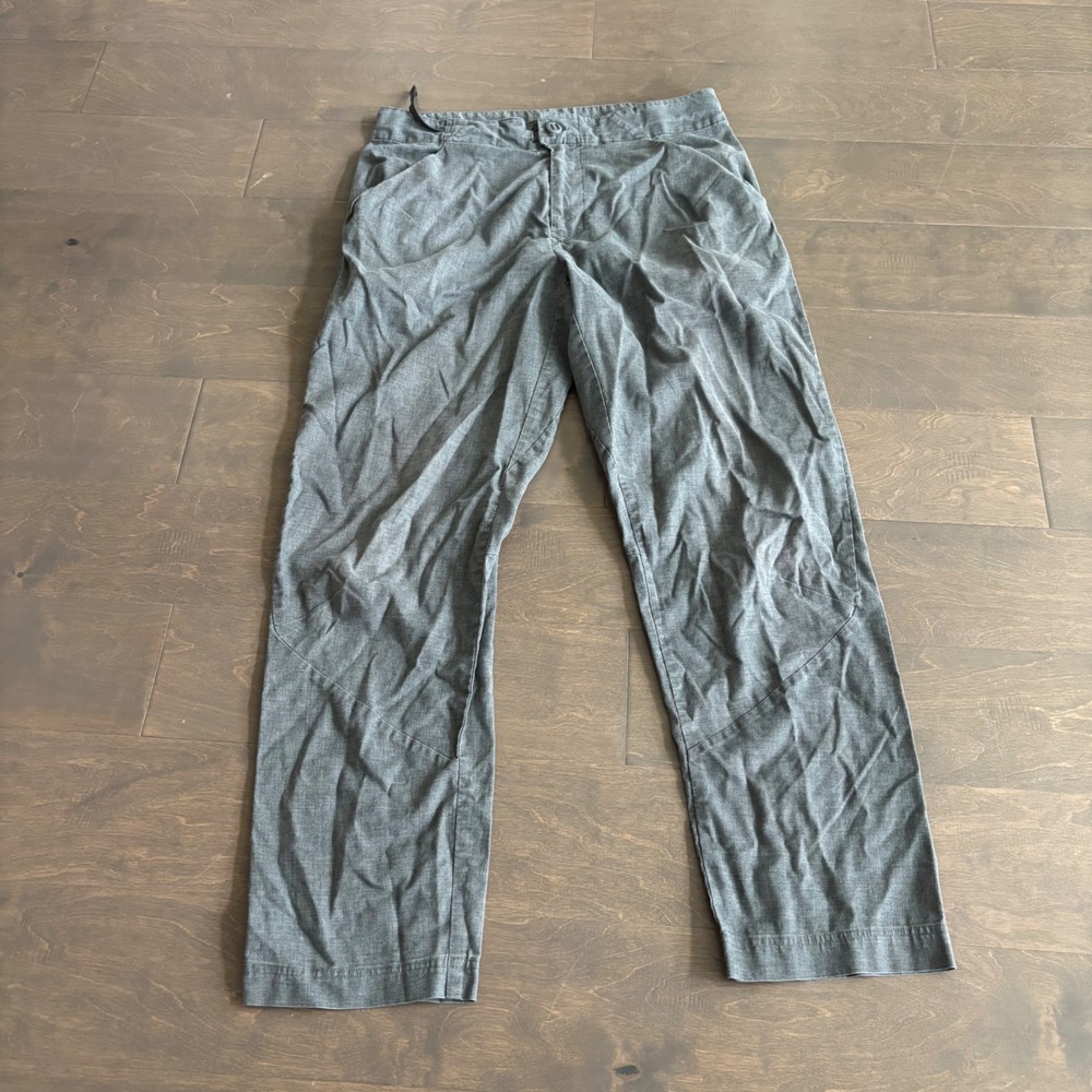 Patagonia Hampi Rock Pants Mens 31 Grey Hemp Blend Climbing Hiking Trousers